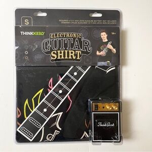 Thinkgeek Electronic Guitar Shirt With Playable Amplifier Size S New